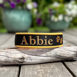  Broderi p� webbing (l�der/webbing halsb�nd)